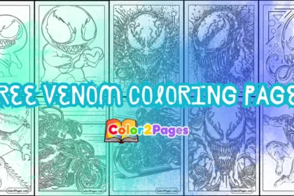easy venom coloring pages
