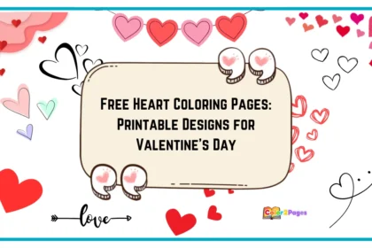 Free Heart Coloring Pages