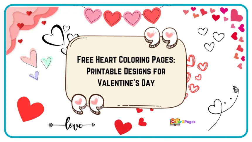 Free Heart Coloring Pages